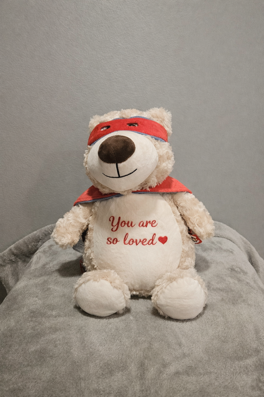 “You Are So Loved” Embroidered Plush Stuff Animal