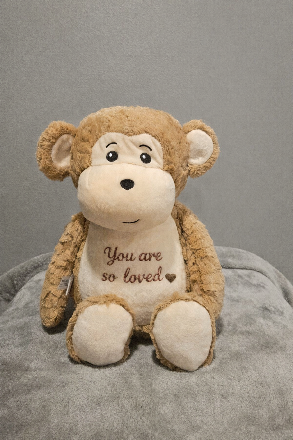 “You Are So Loved” Embroidered Plush Stuff Animal