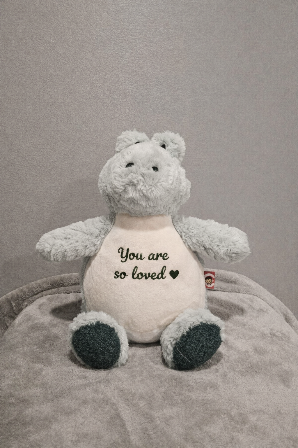 “You Are So Loved” Embroidered Plush Stuff Animal