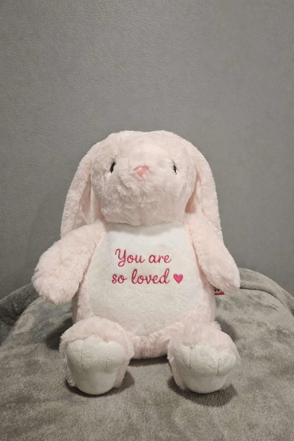 “You Are So Loved” Embroidered Plush Stuff Animal