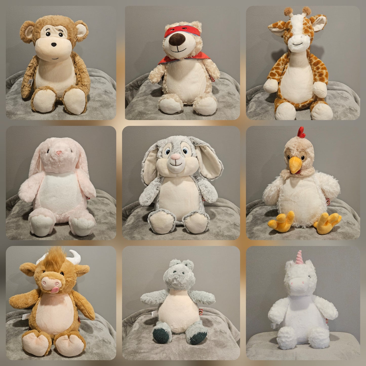 “You Are So Loved” Embroidered Plush Stuff Animal
