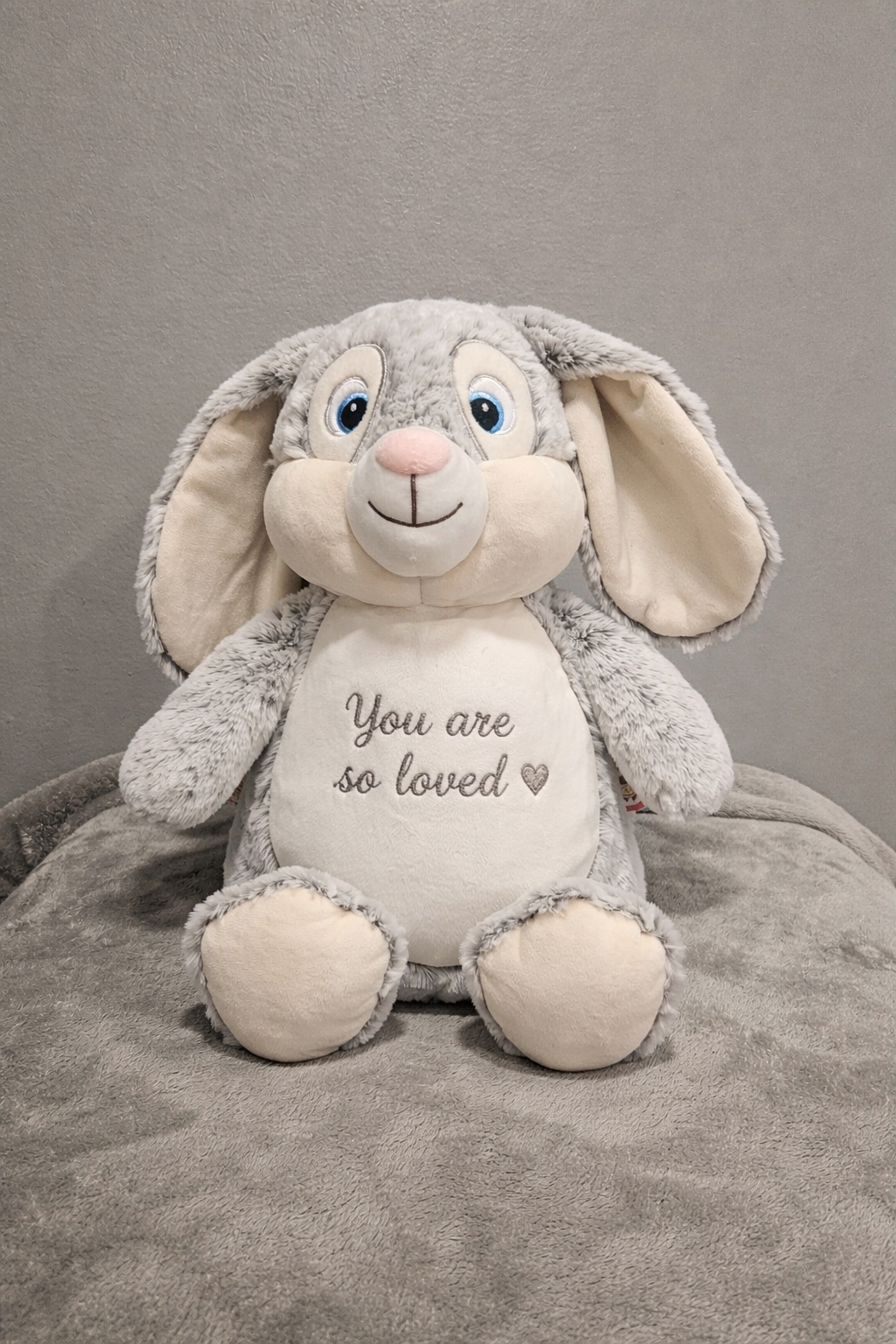 “You Are So Loved” Embroidered Plush Stuff Animal