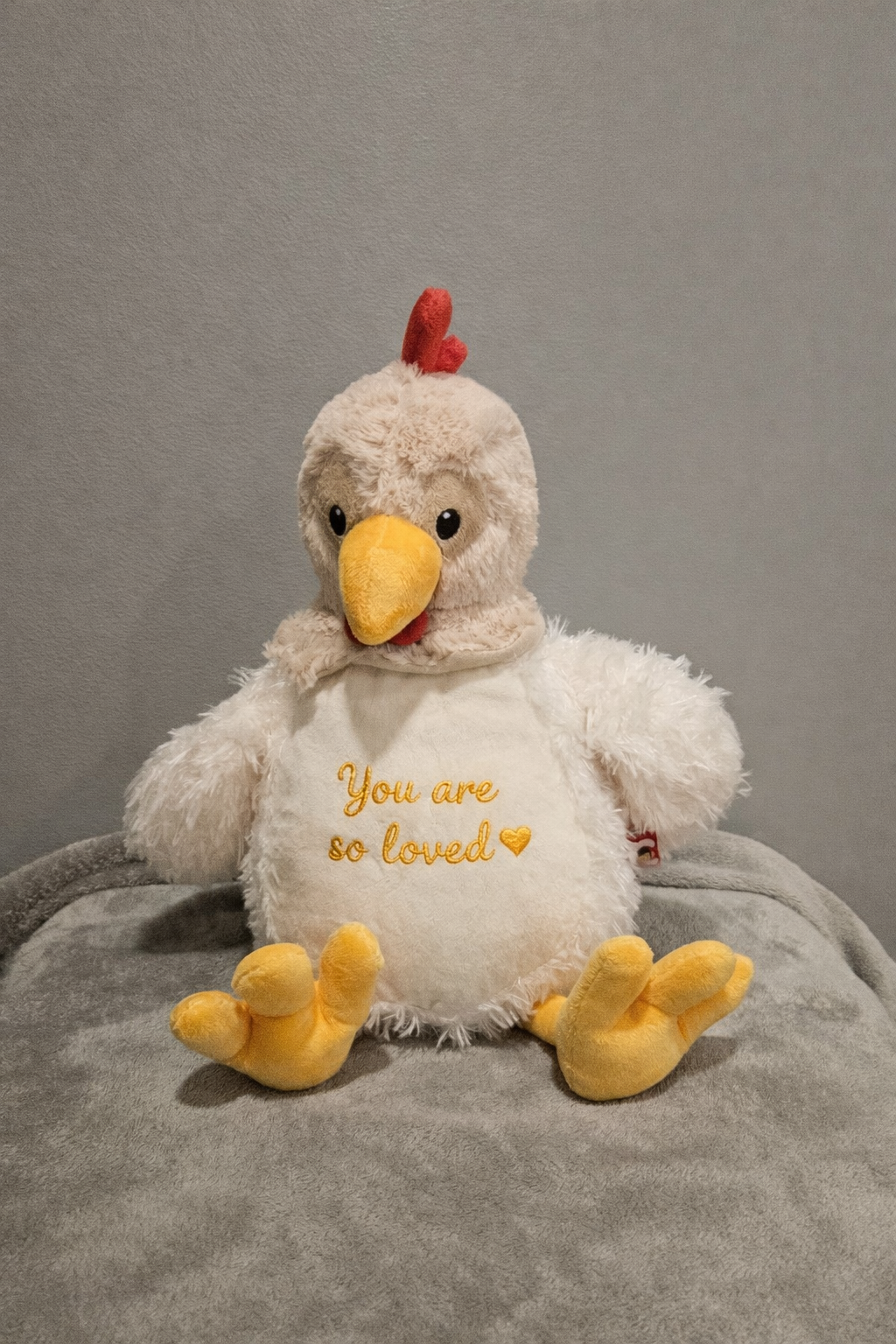 “You Are So Loved” Embroidered Plush Stuff Animal